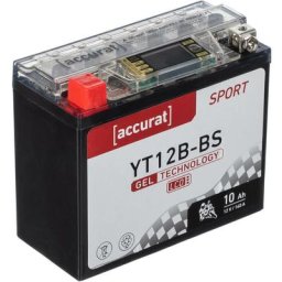 Batterie moto YT12B-BS 10Ah Gel Accurat 12V 160A 150 x 70 x 130 mm Quad