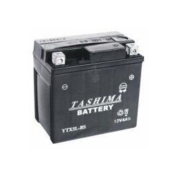 Batterie plomb étanche sans entretien 12V, 4A. L: 114, l: 71, H:106mm, + droite. pour scooter