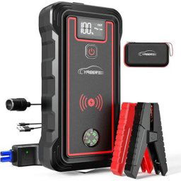 Booster Batterie, 2500A 23800mAh Portable Jump Starter (Tout Gaz ou 8,0 l Diesel) , Chargeur sans