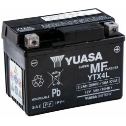Agm YTX4L-BS 3Ah Batteries moto 12V (din 50314) - Yuasa