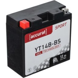Batterie moto YT14B-BS, YT14B-4 12Ah Gel Accurat 12V 190A 150 x 70 x 145 mm Quad