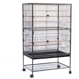 Grande sur Pied Volière Canaries, Cage à Oiseaux Volière Amovible, Cage sur roulettes pour Canaries