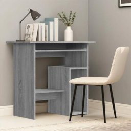 Bureau | Bureau informatique Table d'ordinateur Sonoma gris 80x45x74 cm Bois d'ingénierie FR24863