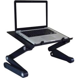 Table de lit Bureau d'ordinateur portable pliable pour tablette plateau lit Table réglable canapé