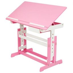 Bureau réglable en hauteur et inclinable 109x55x63-94cm - table de bureau, bureau ado, meuble