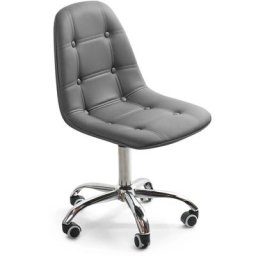 Lúzete - chaise de bureau greg capitone gris avec roues - Gris