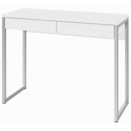 Kit bureau laqué blanc 102x40x76h 80122uu - Séjour