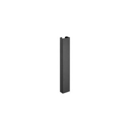 Kimex - Goulotte passe-câbles verticale de bureau 35 cm Noir - Noir
