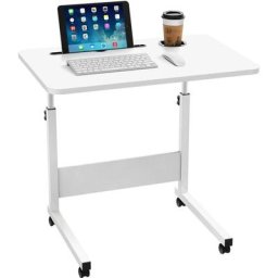 Table pour Ordinateur Portable Réglable en Hauteur, Bureau Debout Mobile 60x40cm Computer Desk,