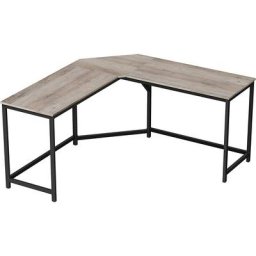 Vasagle Bureau d'angle, Table en forme de l, pour travailler et réviser, bureau à domicile, gain
