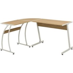 Bureau d'angle Bureau informatique - Table d'ordinateur en forme de L Chêne BV717424 - BonneVie