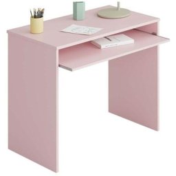 Miroytengo - Table de bureau pour enfants couleur rose plateau coulissant 90x54x70 cm