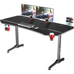 63 pouces Bureau de jeu Bureau d'ordinateur Bureau de joueur d'ordinateur Table Pro Bureau pc avec