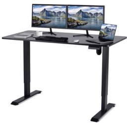 160CM Bureau debout réglable en hauteur avec moteur électrique, bureau d'ordinateur, hauteur à