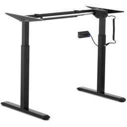 Fromm&starck - Piètement De Bureau Assis Debout Motorisé Pied de Table Hauteur Réglable 80kg - Noir