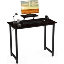 Bureau D'ordinateur 100x50x75cm, Table de Bureau avec Support, Table D'ordinateur Portable Stable