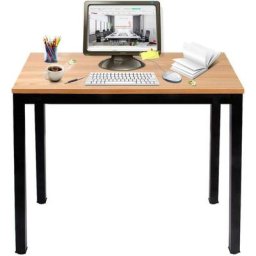 Bureau Informatique Bureau d'Ordinateur Industriel 100 x 60cm Postes de Travail Table Salle à