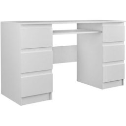 Hucoco - bari Bureau informatique d'ordinateur Travail Gaming Office 6 Tiroirs + Support clavier