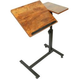 Sifree - Table de lit pour ordinateur portable rétro , Table de travail à Roulettes Hauteur