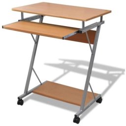 Maisonchic - Bureau d'ordinateur avec plateau à clavier | Bureau informatique coulissant Marron