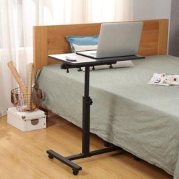 GUOYIHUA® Table de Lit Roulante pour Ordinateur Portable, Table Réglable en Hauteur et Inclinable,