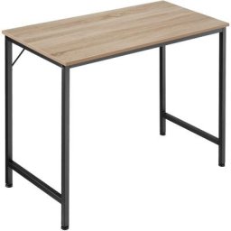 Table de bureau Jenkins - Bureau, table de travail, table de bureau - 80 cm - Bois clair