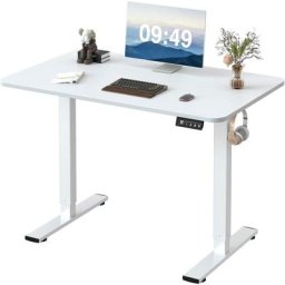 Devoko - Bureau Assis Debout Électrique Réglable en Hauteur, Panneau avec 4 Claviers à Mémoire