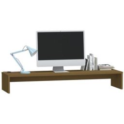 Support pour Moniteur et Rehausseur d'écran Support d'Écran d'Ordinateur 100x27x15 cm Bois de Pin