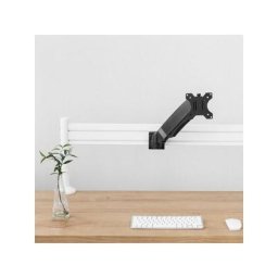 Kit rail de fixation Slatwall + 2 pieds de table + Support écran pc - Noir