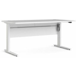 Prisme Bureau électrique hauteur réglabe, blanc. - Blanc