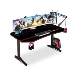 Bureau Gamer 160x75cm - Bureau Informatique Ergonomique - Bureau Gaming, Table de Jeu pour