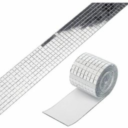 Miroirs Carreaux de Mosaïque Autocollant diy Décoratif Accessoire,Auto-Adhésif Mini Carré Miroirs