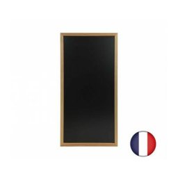 Interface Plv - Ardoise murale cadre carré en bois brut dimensions 92 x 47 cm - Fabrication