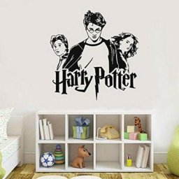 Stickers muraux ado Harry-Potte Trio Ron Hermione Sticker Vinyle Poudlard Art Autocollant Mural