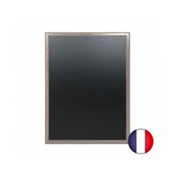 Interface Plv - Ardoise murale en bois couleur taupe dimensions 86 x 66 cm - Fabrication française