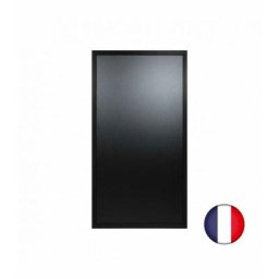 Interface Plv - Ardoise murale cadre carré en bois couleur noir dimensions 100 x 55 cm