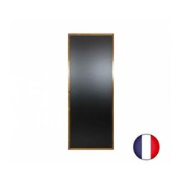 Interface Plv - Ardoise murale cadre carré en bois couleur chêne dimensions 163 x 63 cm