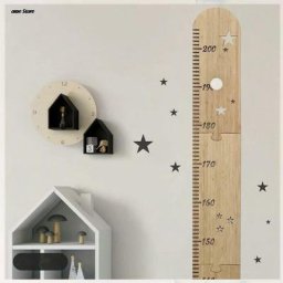 Tableau de croissance de la hauteur des enfants mètre de hauteur de règle en bois nordique pour la