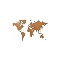 Carte du monde décoration murale bois marron marron liège carte du monde Puzzle fond mur petit