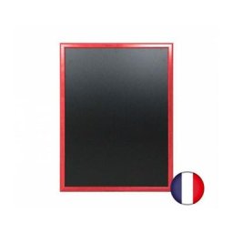 Ardoise murale en bois couleur rouge vin dimensions 86 x 66 cm - Fabrication française - Rouge vin