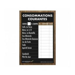 Adhésif consommations courantes traditionnel dimensions 61 x 41 cm - Multicolore