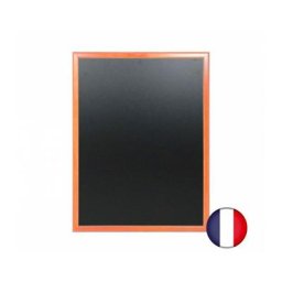 Ardoise murale en bois couleur orange dimensions 86 x 66 cm - Fabrication française - Orange