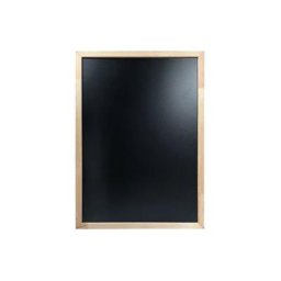 Interface Plv - Ardoise murale Recto Verso cadre bois brut dimensions 72,5 x 52,5 cm - Brut