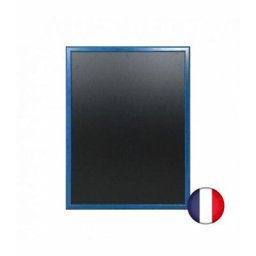 Interface Plv - Ardoise murale en bois couleur bleu mer dimensions 86 x 66 cm - Fabrication