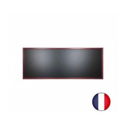Interface Plv - Ardoise murale en bois couleur acajou dimensions 166 x 66 cm - Fabrication