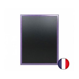 Interface Plv - Ardoise murale en bois couleur violet dimensions 86 x 66 cm - Fabrication française
