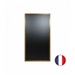 Interface Plv - Ardoise murale cadre carré en bois couleur chêne dimensions 100 x 55 cm
