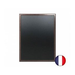 Interface Plv - Ardoise murale en bois couleur chocolat dimensions 86 x 66 cm - Fabrication