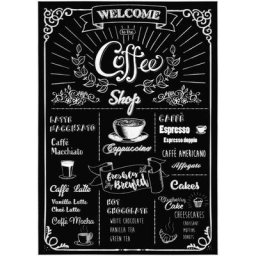 Komar - Coffeeshop- Sticker Décoration murale Café - 50x70cm