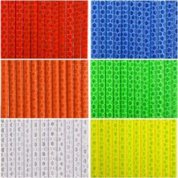 Réflecteur de Rayon de vélo, Paquet de 6/72 pièces (Bleu12+Vert12+Rouge12+Jaune12+Orange12+Blanc12)
